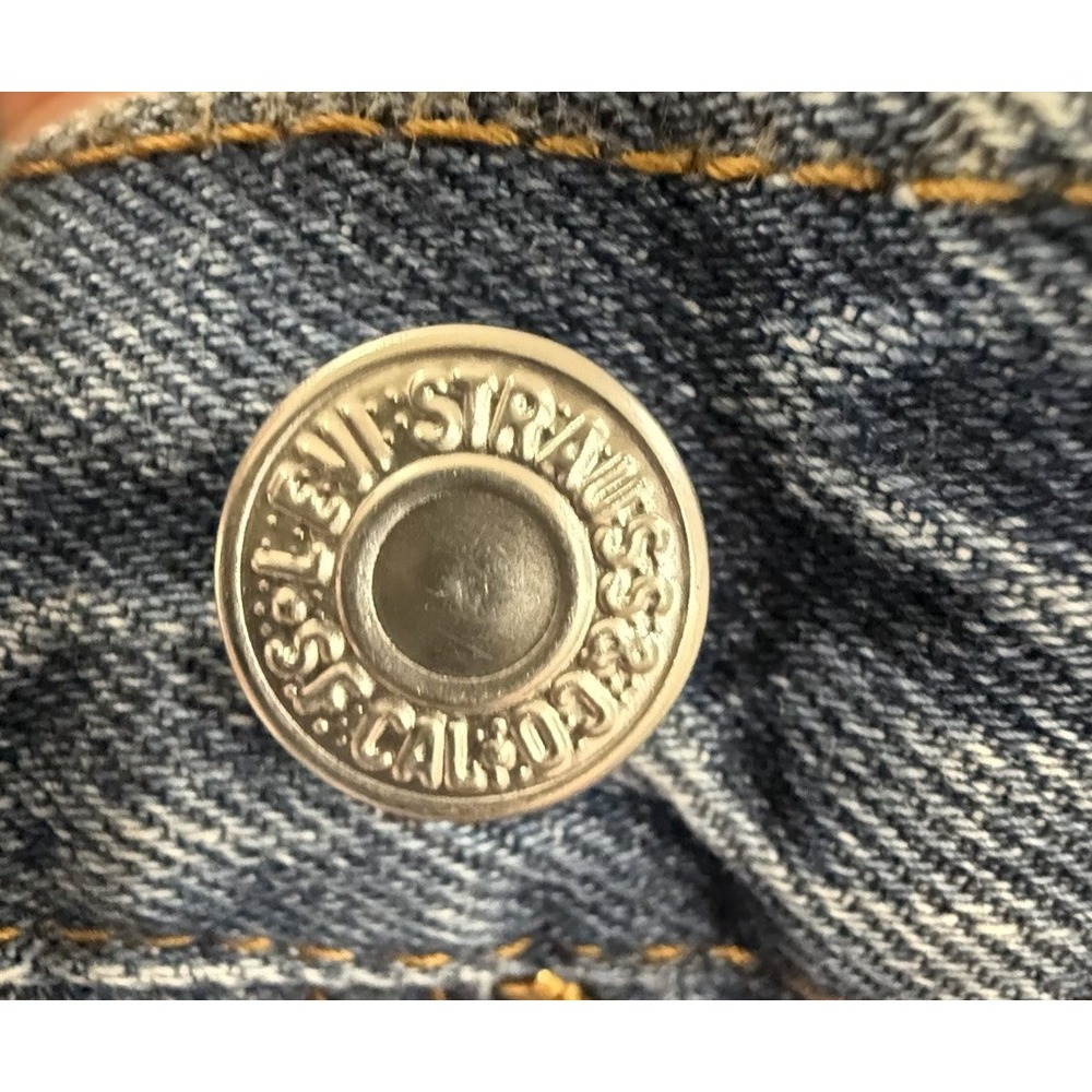 Y2K Levi's 550 Relaxed Fit 34x30(32x29)  Stone Washed Denim Tapered 2009 - Picture 14 of 16
